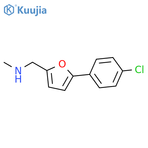 {5-(4-chlorophenyl)furan-2-ylmethyl}(methyl)amine structure