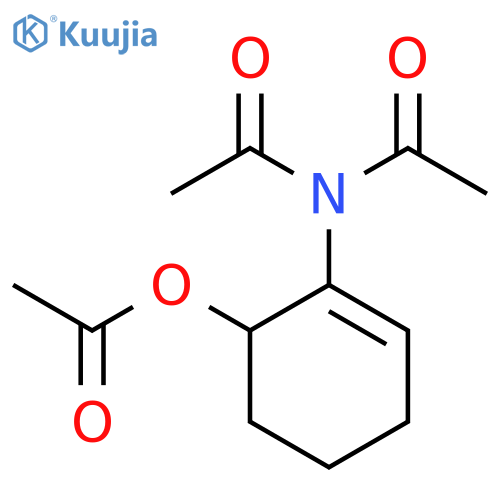Acetamide, N-acetyl-N-[6-(acetyloxy)-1-cyclohexen-1-yl]- structure