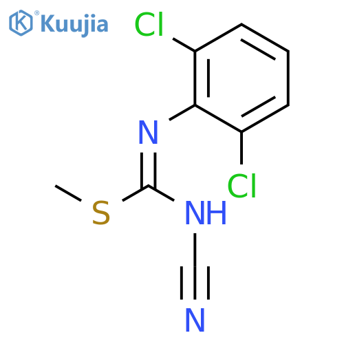 Carbamimidothioic acid, N-cyano-N'-(2,6-dichlorophenyl)-, methyl ester structure