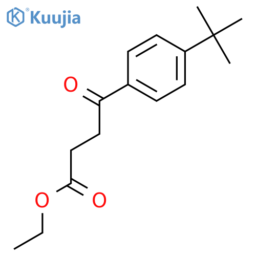 Ethyl 4-(4-t-butylphenyl)-4-oxobutyrate structure