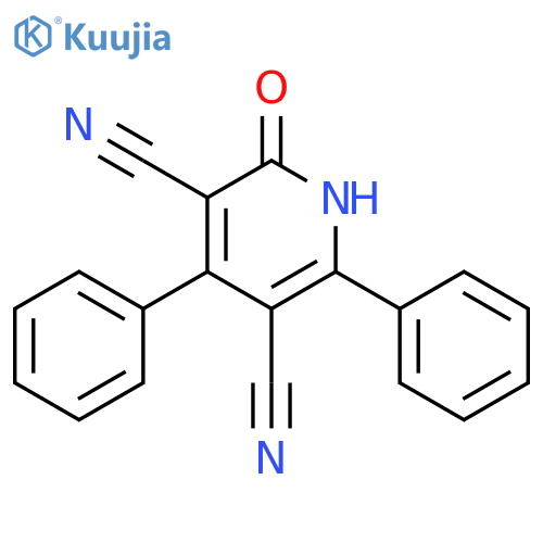 3,5-Pyridinedicarbonitrile, 1,2-dihydro-2-oxo-4,6-diphenyl- structure