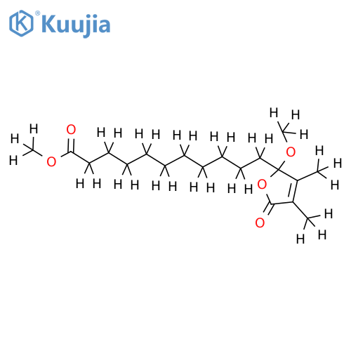 Me ester-(+_)-2,5-Dihydro-2-methoxy-3,4-dimethyl-5-oxo-2-furannundecanoic acid structure