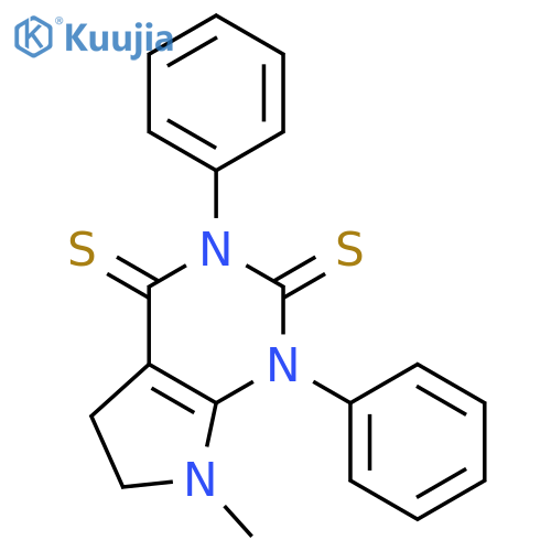 7-methyl-1,3-diphenyl-5,6-dihydropyrrolo[2,3-d]pyrimidine-2,4-dithione structure