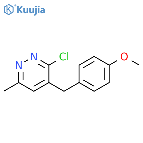 3-chloro-4-[(4-methoxyphenyl)methyl]-6-methyl-Pyridazine structure