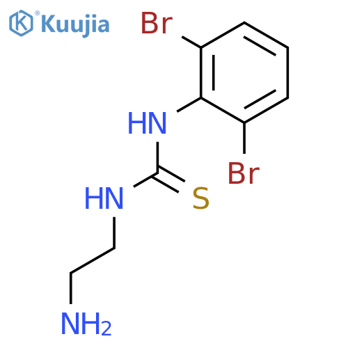 Thiourea, N-(2-aminoethyl)-N'-(2,6-dibromophenyl)- structure