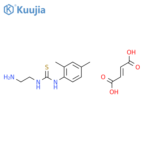 Thiourea, N-(2-aminoethyl)-N'-(2,4-dimethylphenyl)-,(2Z)-2-butenedioate (1:1) structure