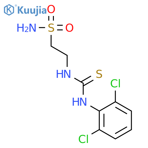 Ethanesulfonamide,2-[[[(2,6-dichlorophenyl)amino]thioxomethyl]amino]- structure