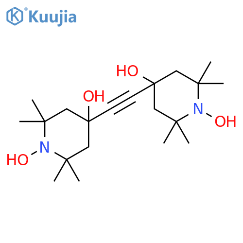 1-Piperidinyloxy, 4,4'-(1,2-ethynediyl)bis[4-hydroxy-2,2,6,6-tetramethyl- structure