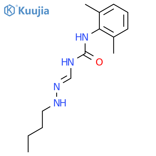Urea, N-[(butylamino)iminomethyl]-N'-(2,6-dimethylphenyl)- structure
