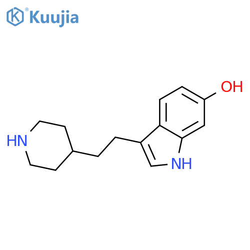 1H-Indol-6-ol, 3-[2-(4-piperidinyl)ethyl]- structure