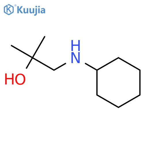 1-(cyclohexylamino)-2-methylpropan-2-ol structure