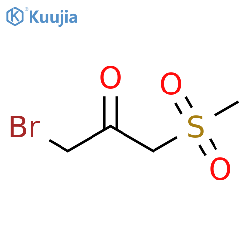2-Propanone, 1-bromo-3-(methylsulfonyl)- structure