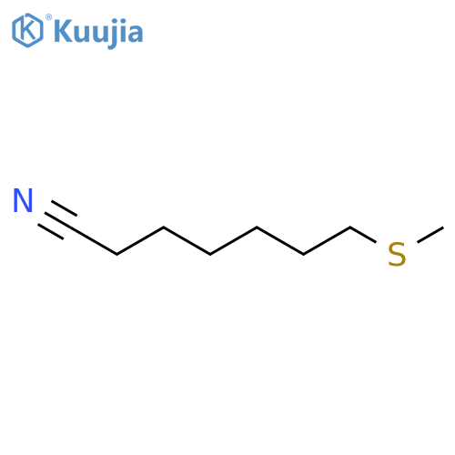 Heptanenitrile, 7-(methylthio)- structure
