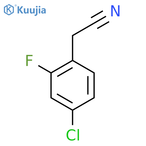 2-(4-chloro-2-fluorophenyl)acetonitrile structure