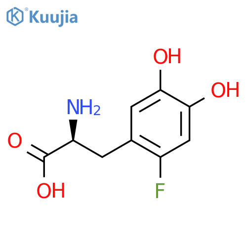 2-fluoro-5-hydroxy-L-tyrosine structure
