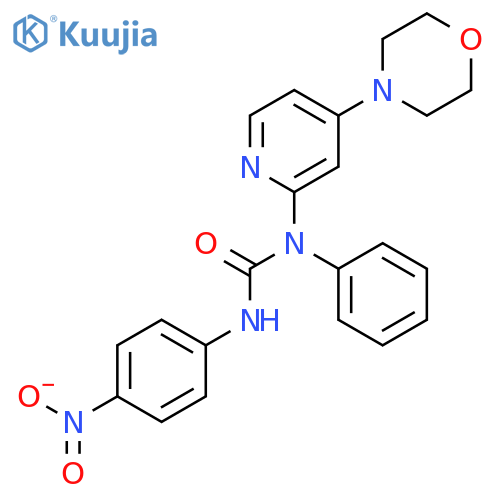 1-(4-morpholin-4-ylpyridin-2-yl)-3-(4-nitrophenyl)-1-phenylurea structure