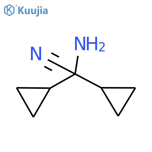 2-amino-2,2-dicyclopropylacetonitrile structure