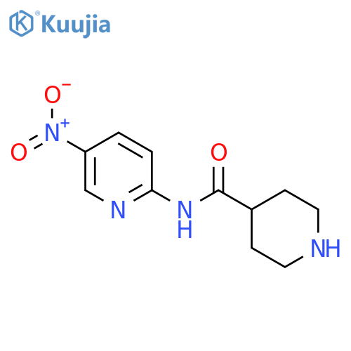 4-Piperidinecarboxamide,N-(5-nitro-2-pyridinyl)- structure