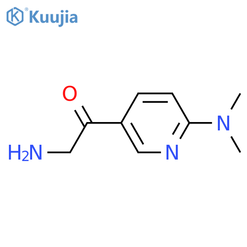 2-amino-1-6-(dimethylamino)pyridin-3-ylethan-1-one structure