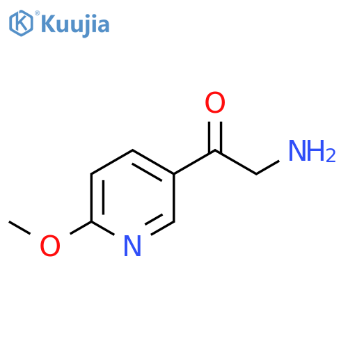 2-amino-1-(6-methoxypyridin-3-yl)ethan-1-one structure