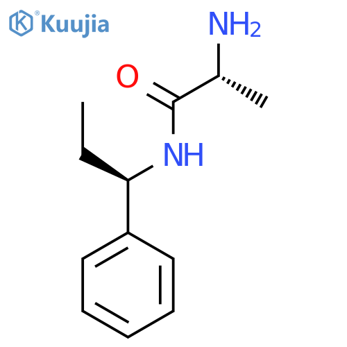 Propanamide, 2-amino-N-[(1R)-1-phenylpropyl]-, (2R)- structure