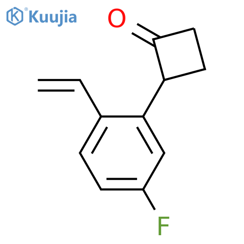 CYCLOBUTANONE, 2-(2-ETHENYL-5-FLUOROPHENYL)- structure