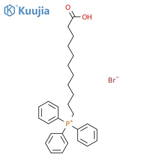 (10-Carboxydecyl)(triphenyl)phosphonium bromide structure
