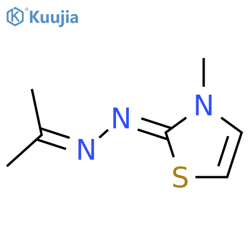 2(3H)-Thiazolone,3-methyl-, 2-(1-methylethylidene)hydrazone structure