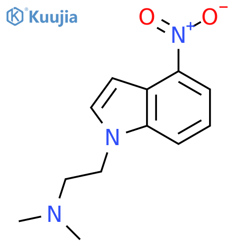 1H-Indole-1-ethanamine, N,N-dimethyl-4-nitro- structure
