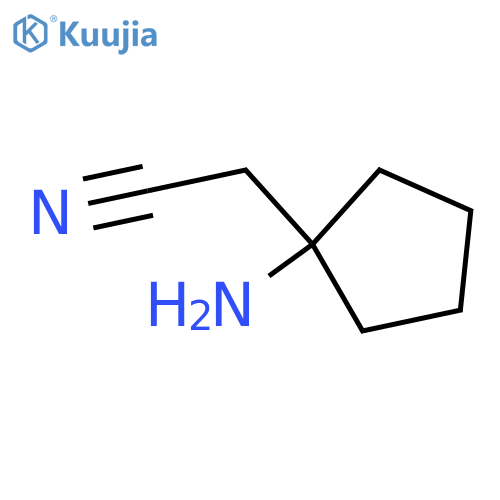 2-(1-aminocyclopentyl)acetonitrile structure