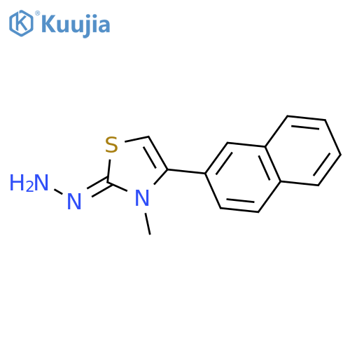 2(3H)-THIAZOLONE, 3-METHYL-4-(2-NAPHTHALENYL)-, HYDRAZONE structure