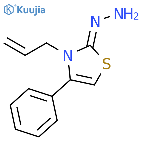 2(3H)-THIAZOLONE, 4-PHENYL-3-(2-PROPENYL)-, HYDRAZONE structure