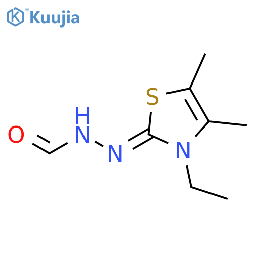 Hydrazinecarboxaldehyde, (3-ethyl-4,5-dimethyl-2(3H)-thiazolylidene)- structure