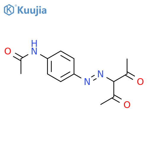 Acetamide, N-[4-[(1-acetyl-2-oxopropyl)azo]phenyl]- structure