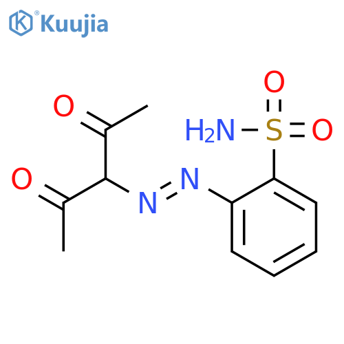 BENZENESULFONAMIDE, 2-[(1-ACETYL-2-OXOPROPYL)AZO]- structure