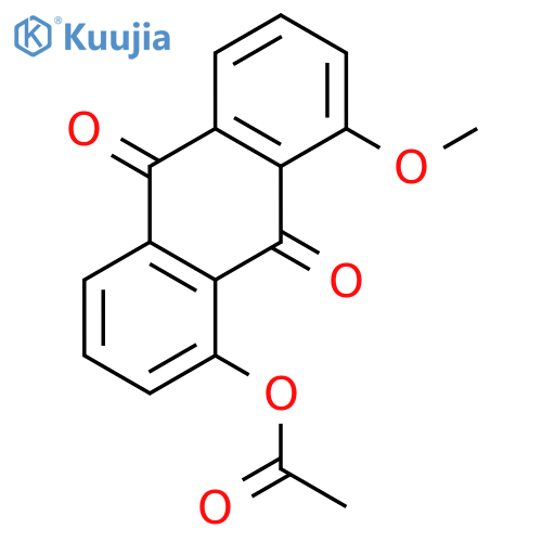 9,10-Anthracenedione, 1-(acetyloxy)-8-methoxy- structure