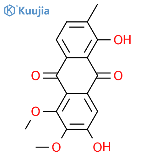 1,2,3,5-Tetrahydroxy-6-methylanthraquinone; 1,2-Di-Me ether structure