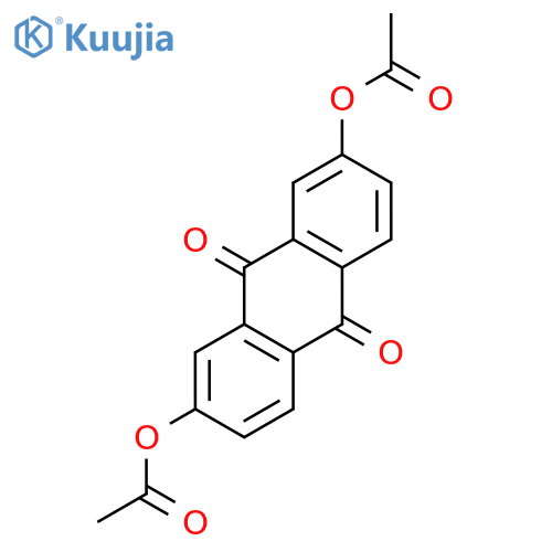 9,10-Anthracenedione, 2,7-bis(acetyloxy)- structure