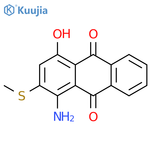9,10-Anthracenedione, 1-amino-4-hydroxy-2-(methylthio)- structure