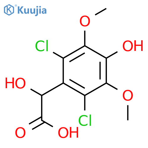 (2,6-dichloro-4-hydroxy-3,5-dimethoxyphenyl)(hydroxy)acetic acid structure