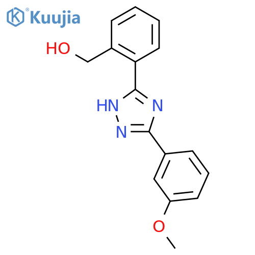 {2-[3-(3-methoxyphenyl)-1H-1,2,4-triazol-5-yl]phenyl}methanol structure