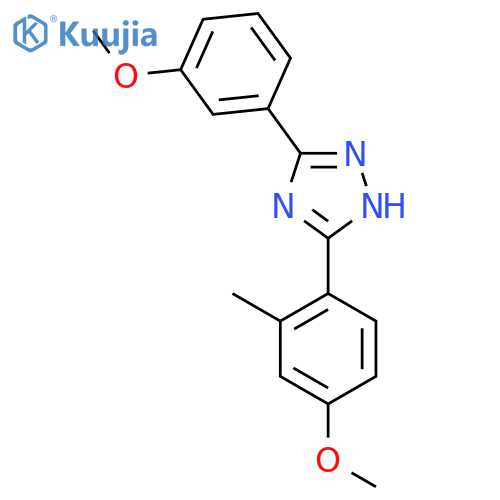 5-(4-methoxy-2-methylphenyl)-3-(3-methoxyphenyl)-1H-1,2,4-triazole structure