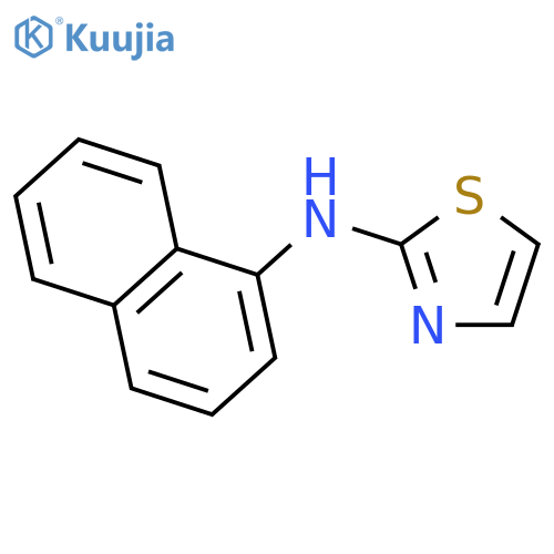 2-Thiazolamine, N-1-naphthalenyl- structure