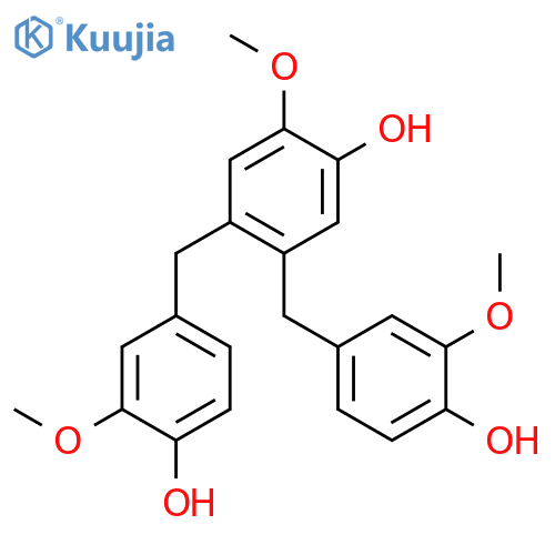Phenol, 4,5-bis[(4-hydroxy-3-methoxyphenyl)methyl]-2-methoxy- structure