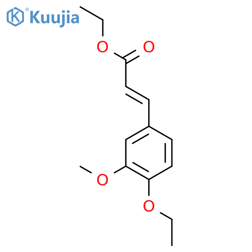 2-Propenoic acid, 3-(4-ethoxy-3-methoxyphenyl)-, ethyl ester, (E)- structure