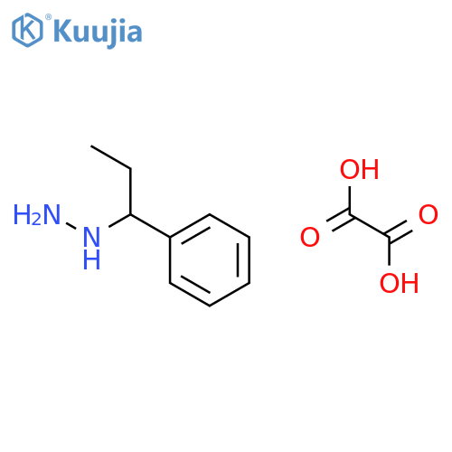 (1-phenylpropyl)hydrazine ethanedioate structure