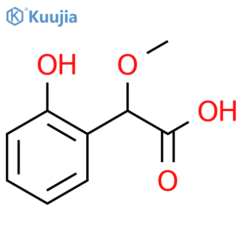 2-(2-hydroxyphenyl)-2-methoxyacetic acid structure