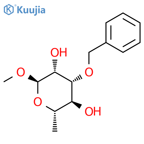 Methyl 3-O-benzyl-alpha-L-rhamnopyranoside structure