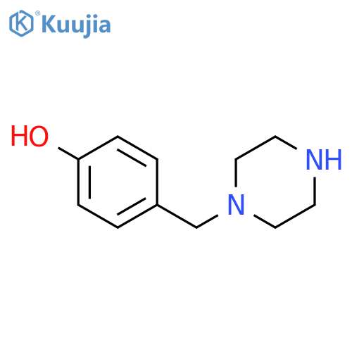 4-((Piperazin-1-yl)methyl)phenol structure