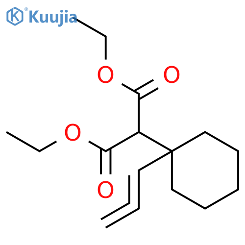 Propanedioic acid, [1-(1,2-propadienyl)cyclohexyl]-, diethyl ester structure